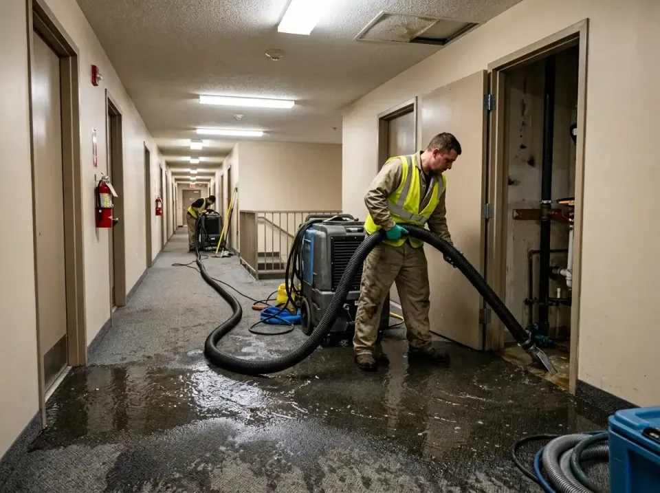 multi-unit-apartment-hallway-f-005 — frequently asked questions, Emergency Burst Pipe Water Extraction & Removal in Ellisvil…